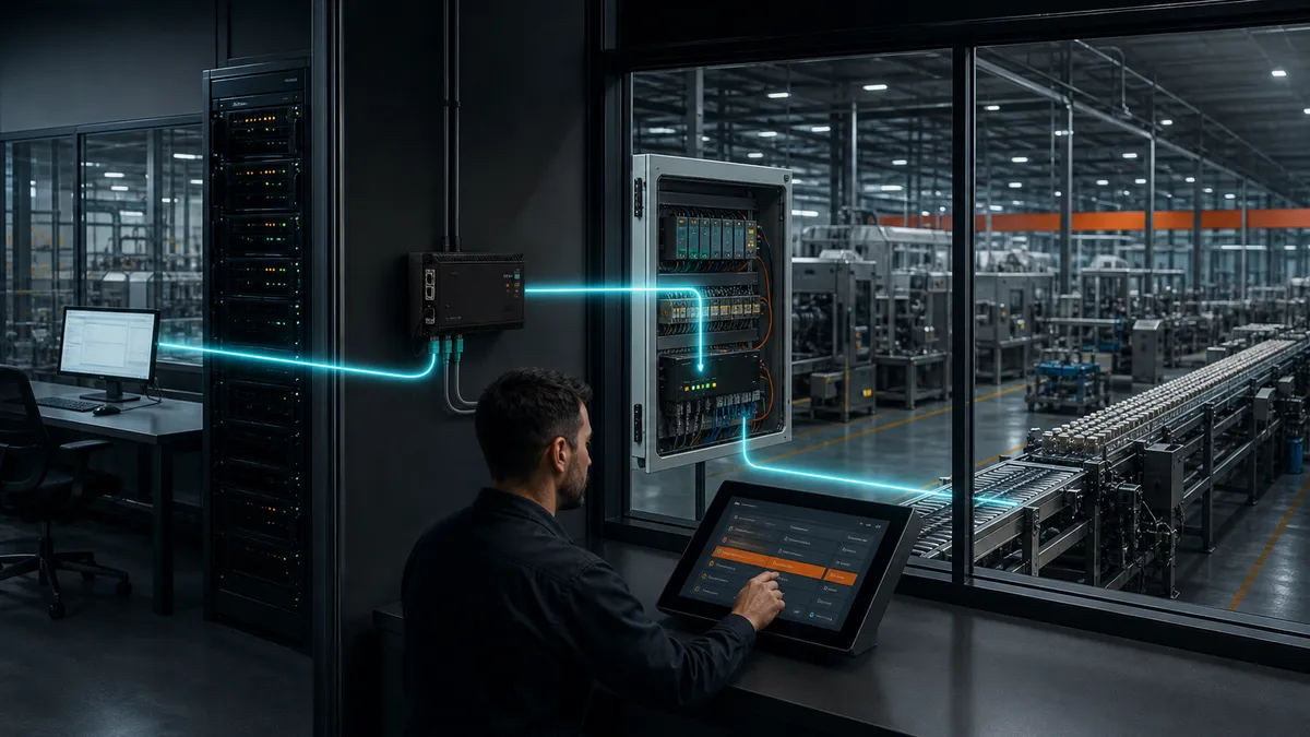 Imagen destacada del artículo: Integración ERP–PLC: el Core que convierte una orden en producción